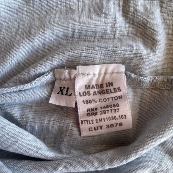 BUCK MASON LIGHT BLUE CREW STRAIGHT HEM TSHIRT SZ:XL NWOT - Picture 8 of 8